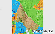Satellite Map of NGINYANG, political outside