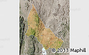 Satellite Map of NGINYANG, semi-desaturated