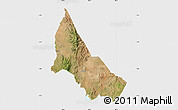 Satellite Map of NGINYANG, single color outside
