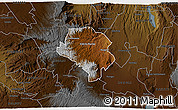 Physical 3D Map of RAVINE, darken