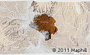 Physical 3D Map of RAVINE, lighten