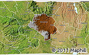Physical 3D Map of RAVINE, satellite outside
