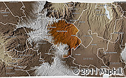 Physical 3D Map of RAVINE, semi-desaturated