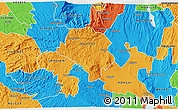 Political 3D Map of RAVINE