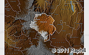 Physical Map of RAVINE, darken