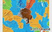 Physical Map of RAVINE, political outside