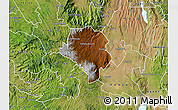 Physical Map of RAVINE, satellite outside