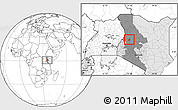 Blank Location Map of TOT, highlighted country, highlighted grandparent region