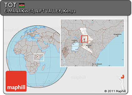 Gray Location Map of TOT, highlighted parent region, highlighted grandparent region, within the entire country