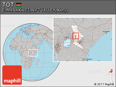 Gray Location Map of TOT, highlighted parent region, highlighted grandparent region, within the entire country