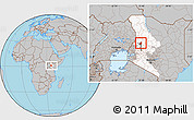 Gray Location Map of TOT, highlighted parent region, highlighted grandparent region