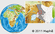 Physical Location Map of TOT, highlighted country, highlighted grandparent region