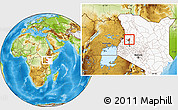 Physical Location Map of TOT, highlighted country, highlighted parent region
