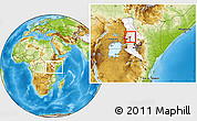 Physical Location Map of TOT, highlighted parent region, highlighted grandparent region, within the entire country