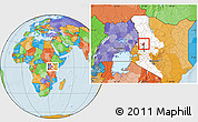 Political Location Map of TOT, highlighted parent region, highlighted grandparent region
