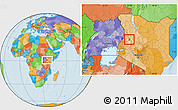 Political Location Map of TOT, highlighted parent region