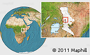 Satellite Location Map of TOT, highlighted parent region, highlighted grandparent region