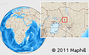 Shaded Relief Location Map of TOT