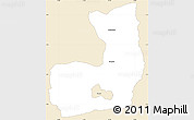 Classic Style Simple Map of TOT, single color outside