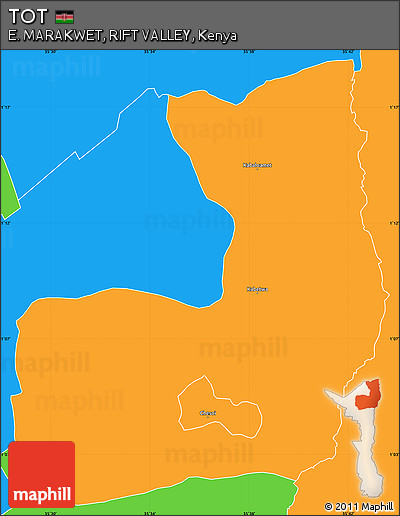 Political Simple Map of TOT