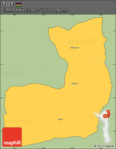 Savanna Style Simple Map of TOT, cropped outside
