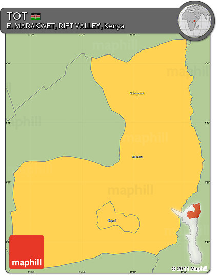 Savanna Style Simple Map of TOT