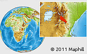 Physical Location Map of KAJIADO