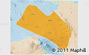 Political 3D Map of LOITOKITOK, lighten