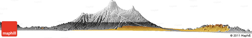 Physical Horizon Map of LOITOKITOK, desaturated