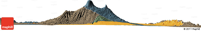 Political Horizon Map of LOITOKITOK, darken, semi-desaturated