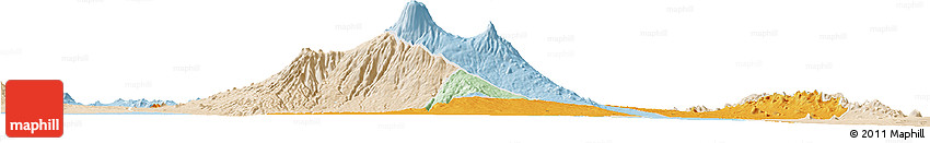 Political Horizon Map of LOITOKITOK, lighten