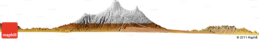 Satellite Horizon Map of LOITOKITOK, physical outside