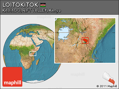 Satellite Location Map of LOITOKITOK