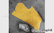 Physical Map of LOITOKITOK, darken, desaturated