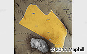 Physical Map of LOITOKITOK, darken, semi-desaturated