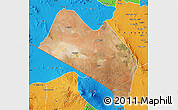 Satellite Map of LOITOKITOK, political outside