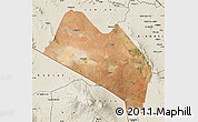 Satellite Map of LOITOKITOK, shaded relief outside