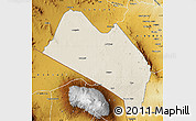 Shaded Relief Map of LOITOKITOK, physical outside