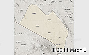 Shaded Relief Map of LOITOKITOK, semi-desaturated