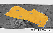 Political Panoramic Map of LOITOKITOK, darken, desaturated