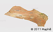 Satellite Panoramic Map of LOITOKITOK, cropped outside