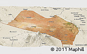 Satellite Panoramic Map of LOITOKITOK, shaded relief outside