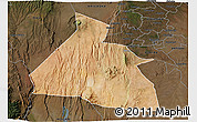 Satellite 3D Map of NGONG, darken