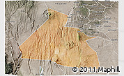 Satellite 3D Map of NGONG, semi-desaturated