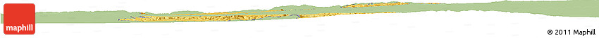 Savanna Style Horizon Map of KERICHO, single color outside
