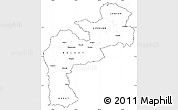 Blank Simple Map of KERICHO, cropped outside