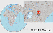 Gray Location Map of LAIKIPIA