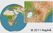 Satellite Location Map of LAIKIPIA