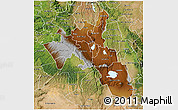 Physical 3D Map of NAKURU, satellite outside