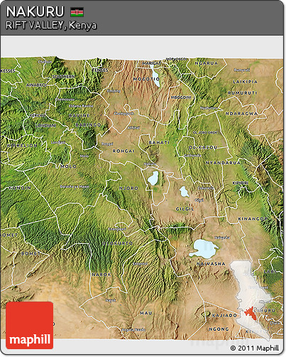 Satellite 3D Map of NAKURU
